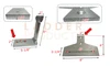 LadderProducts.com | Prime Design Side Wall Mounting Kit FBM-1027-BLK for 3 Crossbar ErgoRacks on Box Trucks