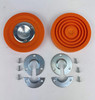 LadderProducts.com | Xtenda-Leg Ladder Leveler Replacement Orange Rubber Feet and Hardware Kit 604 / 805