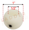 LadderProducts.com | Prime Design Clamp Down Handle Ball with Set Screw