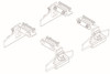 LadderProducts.com | Prime Design FBM-1016 GM Van Roof Base Mounting Kit