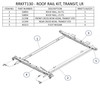 LadderProducts.com | Adrian Steel Aluminum Rack Rail Kit for Ford Transit Low Roof Van RRKFT130