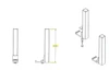 LadderProducts.com | Prime Design ErgoRack L-Post Gen2 Bottom Mount 9.25" ELR-8088