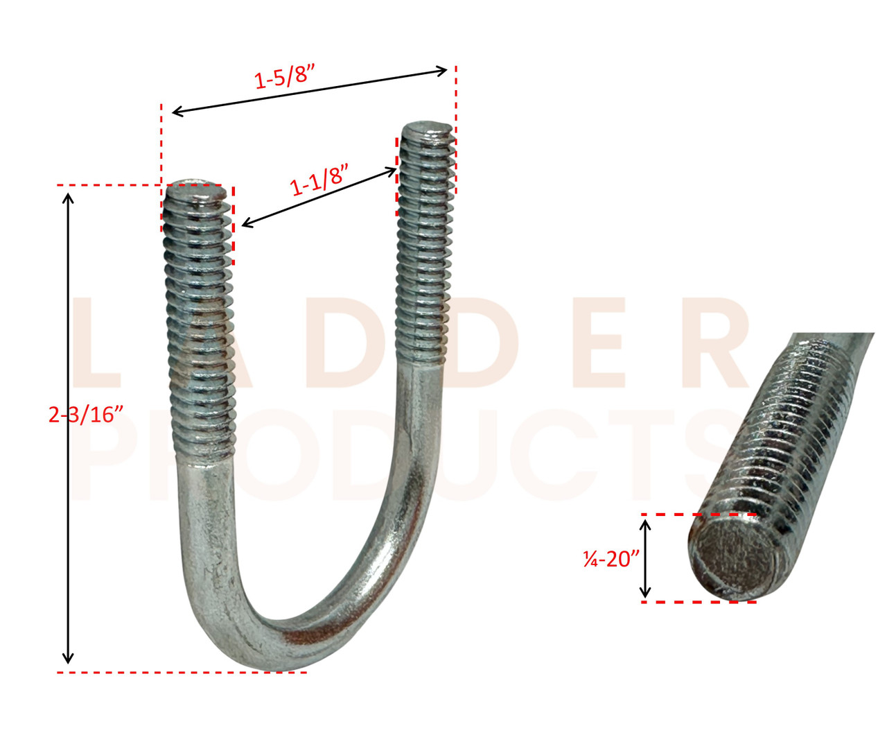 LadderProducts.com | Altec Steel Round Bend U-Bolt 970424060
