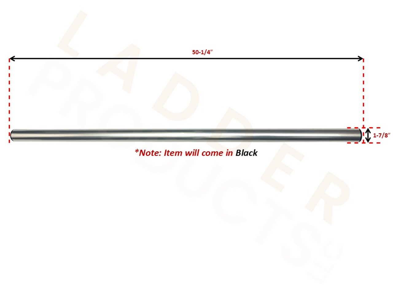 LadderProducts.com | Prime Design Roller Tube Assembly 49.75 in Tube for AluRacks ROL-7009-BLK
