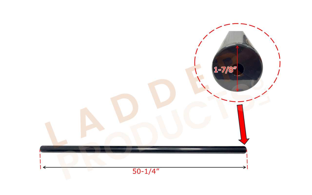 LadderProducts.com | Prime Design Roller Tube Assembly 49.75 in Tube for AluRacks ROL-7009-BLK
