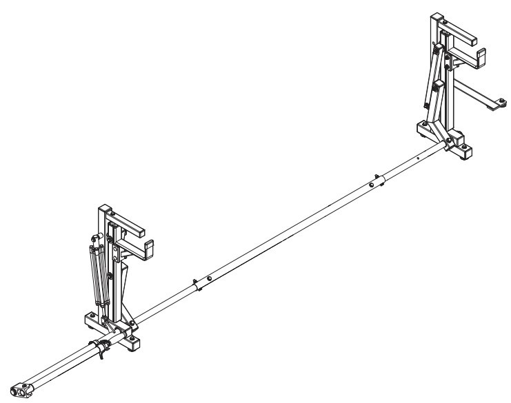 LadderProducts.com | Prime Design Passenger Side Vertical Drop-Down Utility ErgoRack With Top Mount