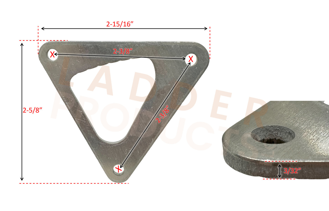 Little Giant Hyperlite Triangle Rung Backup Plate 54387, Comfort