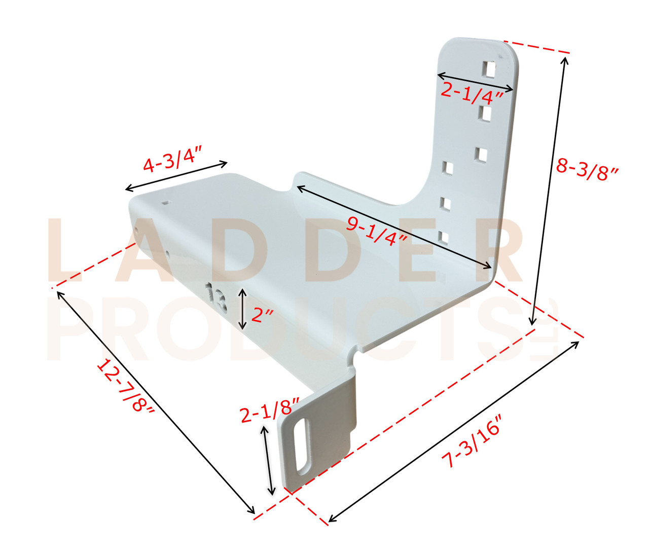 LadderProducts.com | Weather Guard Headache Rack White 62.0" - 62.5" Cab Protector Mounting Kit Model 1913-3-02