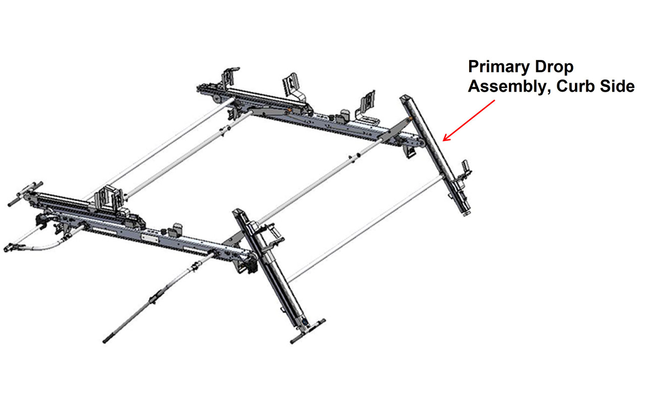 LadderProducts.com | Adrian Steel DDLR Primary Front Drop Assembly CURBSIDE 50815