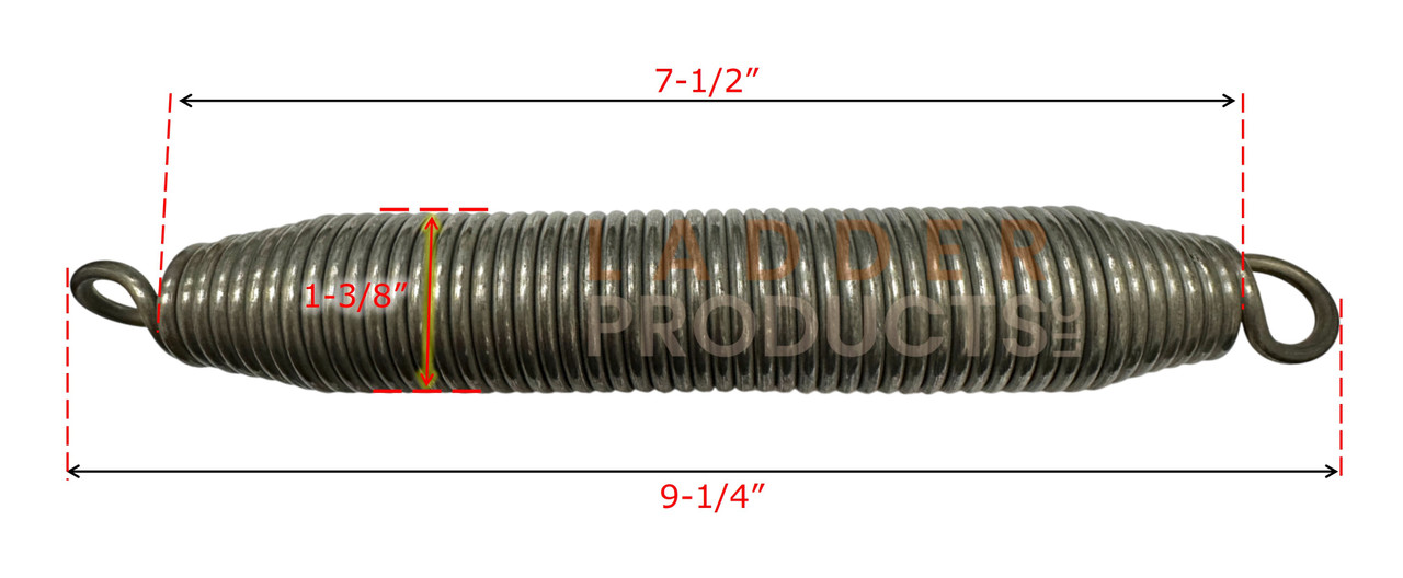 LadderProducts.com | Werner Attic Ladder Replacement Springs 56-3 Dimensions