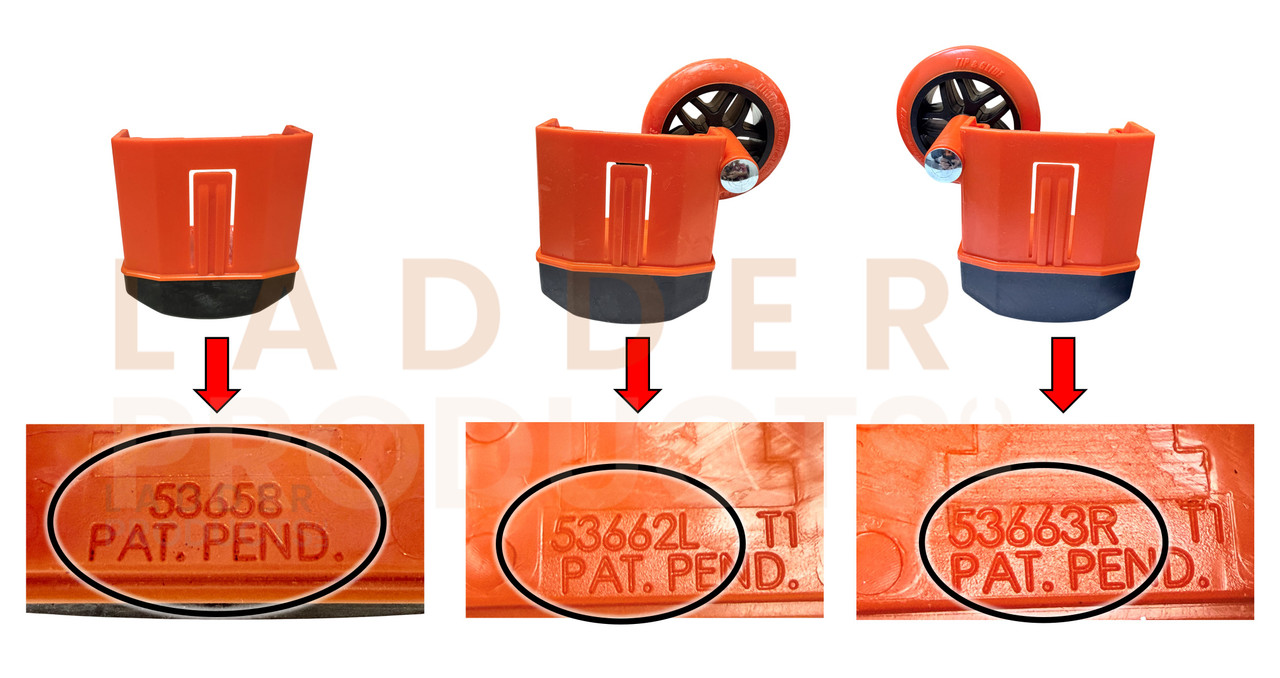 LadderProducts.com | Little Giant Snap On Wheel & Feet Kit 31002 for Alta One Ladders. Part Numbers