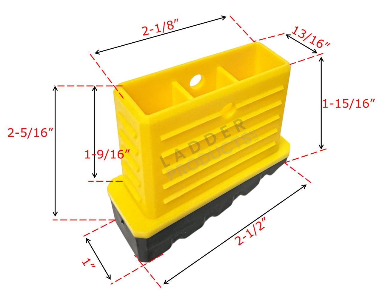LadderProducts.com | Gorilla Inner Feet Kit GLMPXT-FT-2 (set of 2) for GLMPXT Multi-Position Ladders Dimensions