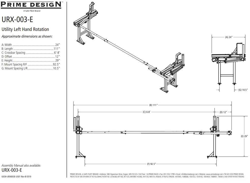 LadderProducts.com | Prime Design UXR-003-E Chair Top Style ErgoRack Open Service Body/Utility Vehicle