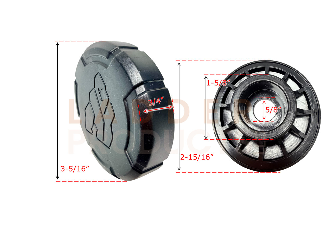 LadderProducts.com | Gorilla Palm Button GLMPXA-PB for Model GLMPXA Multi-Position Ladders Dimensions