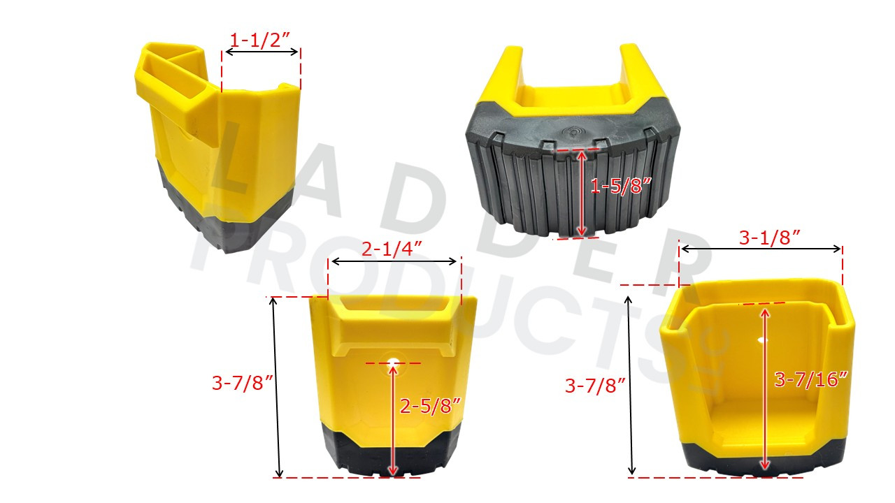 LadderProducts.com | Gorilla Outer Feet w/ Hooks GLMPXA-FT-2 (4-Pack) for GLMPXA Multi-Position Ladders