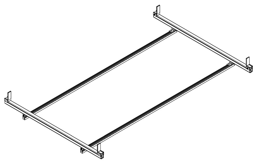 LadderProducts.com | Prime Design NEXT GEN ErgoRack Base Model Ladder Rack (BB-PU3-62-M) for 6.5-8 Ft Full Size Truck Bed Cap