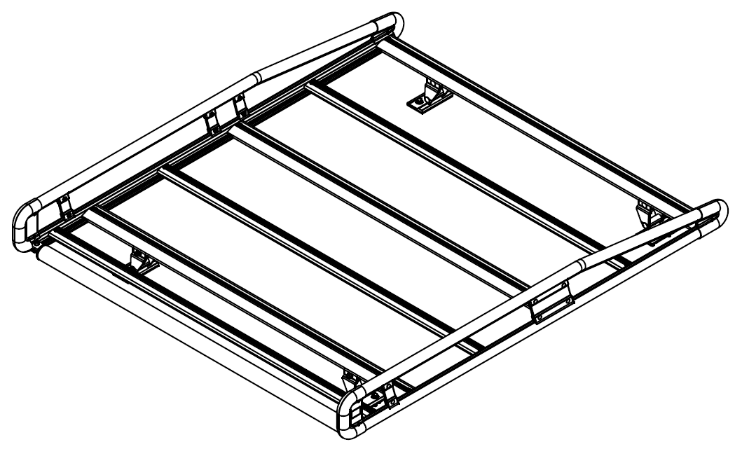 LadderProducts.com | Prime Design AluRack AR1215 for Compact Ford Maverick Pickup w/ Topper