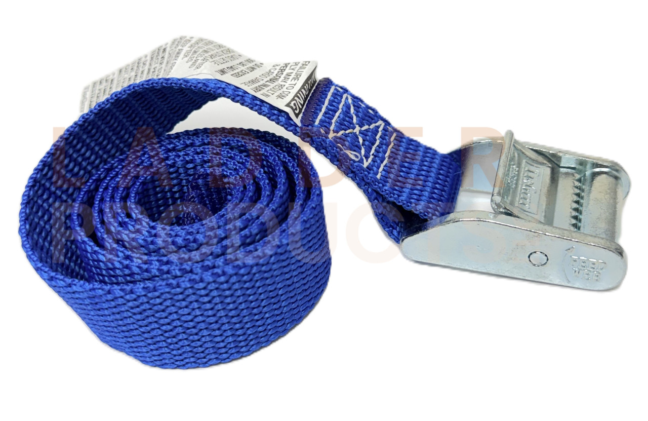 LadderProducts.com | TieGrrr 3 ft Blue Lashing Strap Pair for Ladder Racks (350 lbs Load Limit)