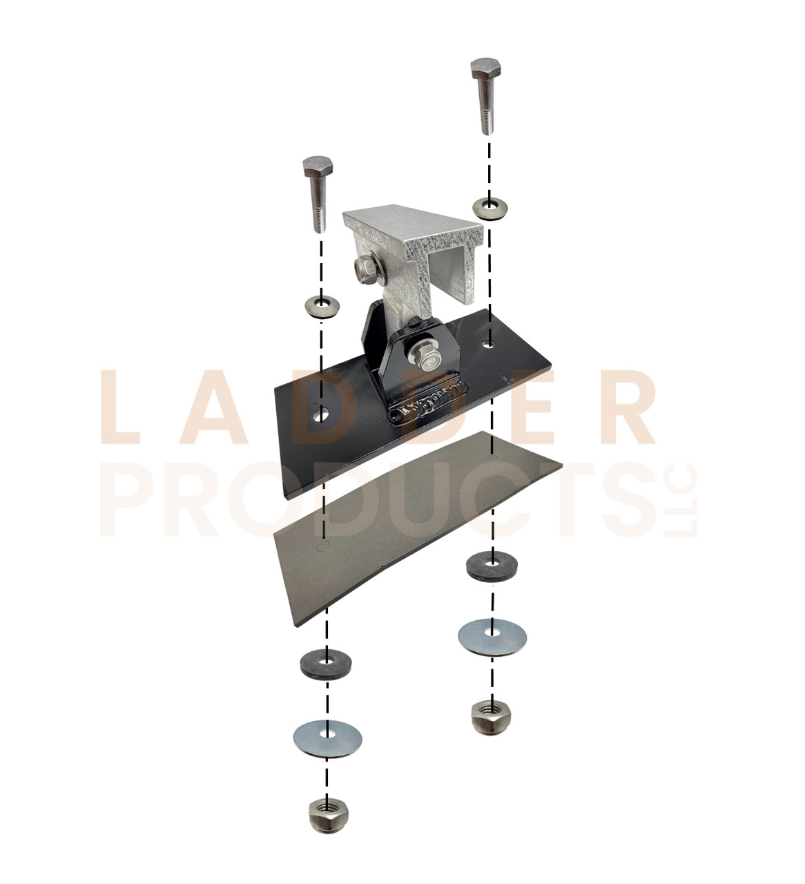 LadderProducts.com | Prime Design UM3 Roof Mounts FBM-1029-BLK for Enclosed Service Body Vehicles