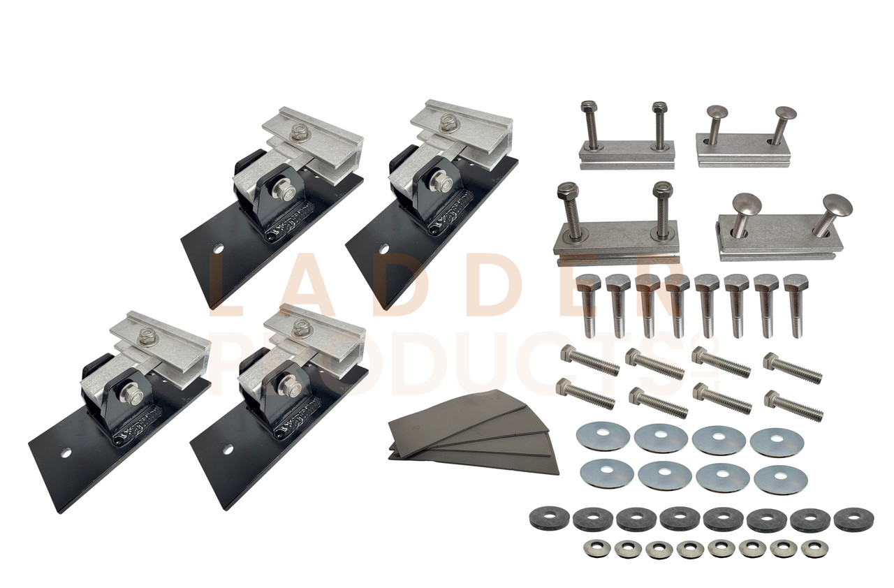 LadderProducts.com | Prime Design UM3 Roof Mounts FBM-1029-BLK for Enclosed Service Body Vehicles