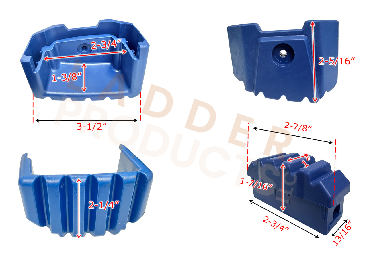 LadderProducts.com | Werner Foot Pad 56899-01 for Model 7100 Series Model (4-Pack) Dimensions