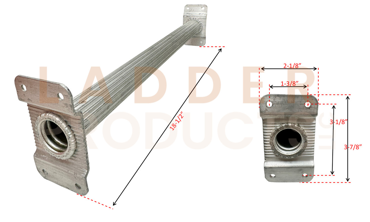 Ladderproducts.com | Bauer R-Rung: Base 18-1/2" For Bauer 361 Combination Ladder 300 LB Rating