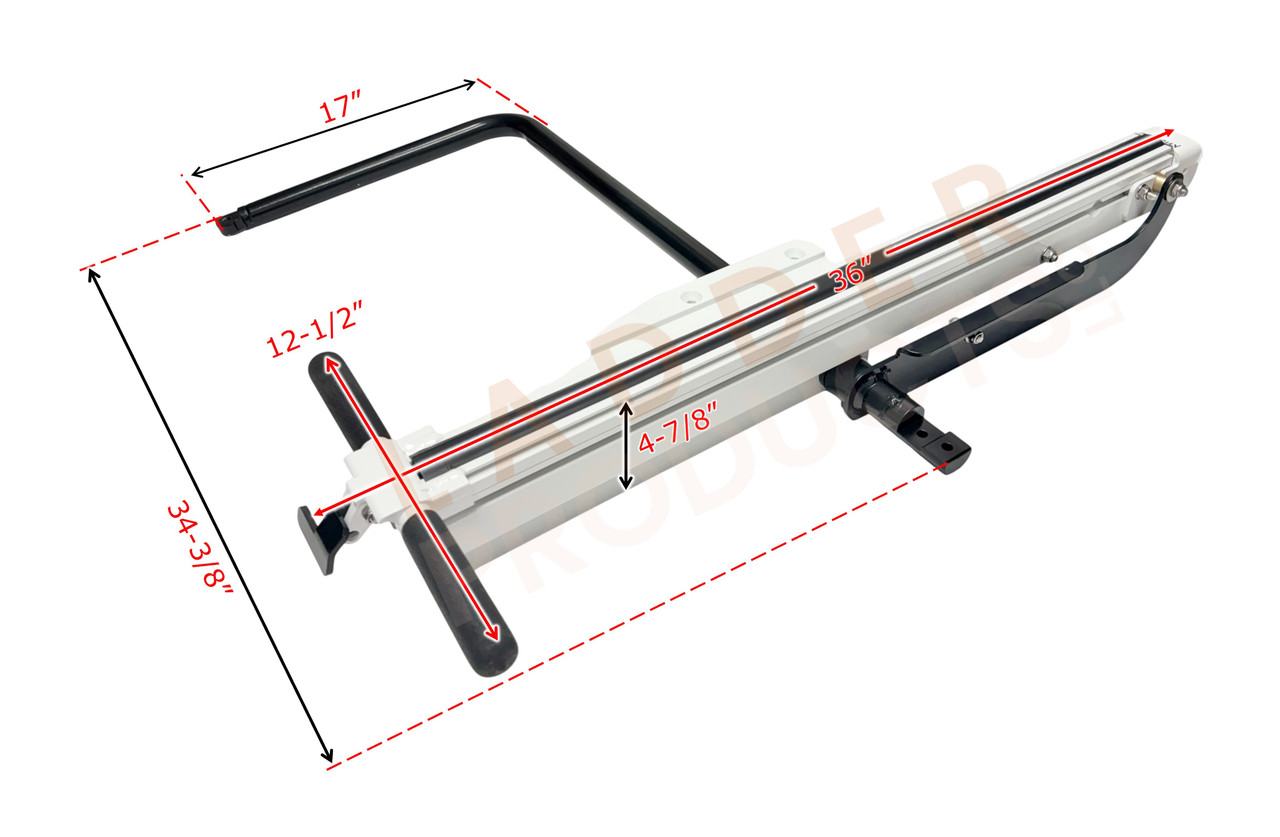 LadderProducts.com | Adrian Steel Rear Passenger Side Drop T-Handle Assembly Arm 68029-W for Low Roof Vans