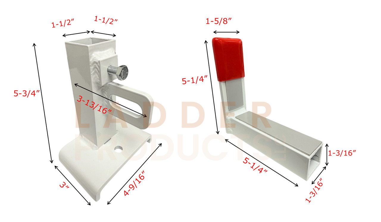 LadderProducts.com | Weather Guard Fixed Ladder Hook Kit 70546 for EZGLIDE2™ Drop-Down Mechanism Dimensions