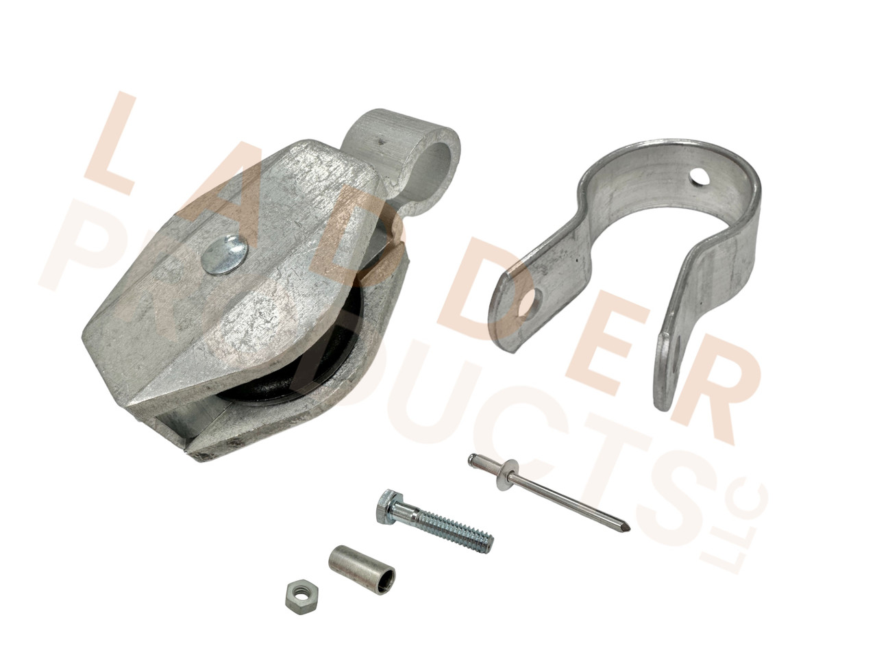 LadderProducts.com | Werner Extension Ladder Round Rung Replacement Pulley Assembly Kit 31-4.