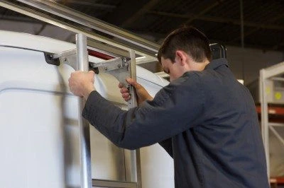 LadderProducts.com | Prime Design Rear Door Access Ladder Nissan NV Cargo - 106" High Roof AAL-8014