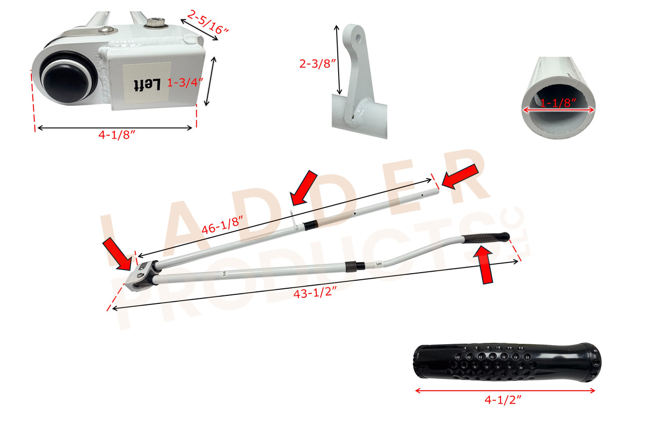 LadderProducts.com | Prime Design Drive Shaft Left Hand/Streetside Rear Assembly ELR-8293