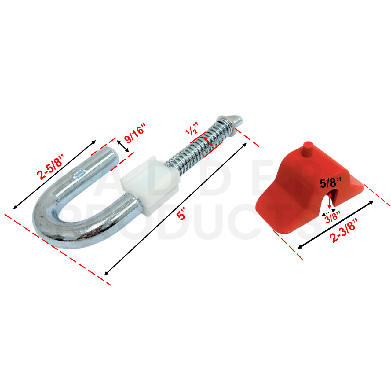 Little Giant Ladder Rung Lock Tab J-Hook Assembly Kit 20161 31006