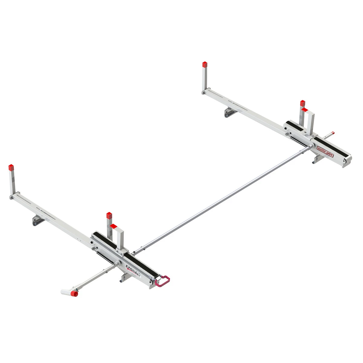 LadderProducts.com | WEATHER GUARD EZGLIDE2™ Extended Drop-Down Ladder Rack 2291-3-01 (White)
