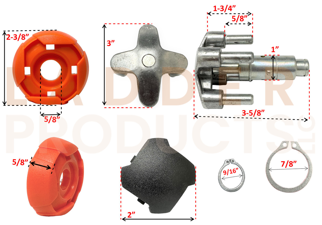 Little Giant Xtreme Revolution Ladder Quad Lock Plastic Palm