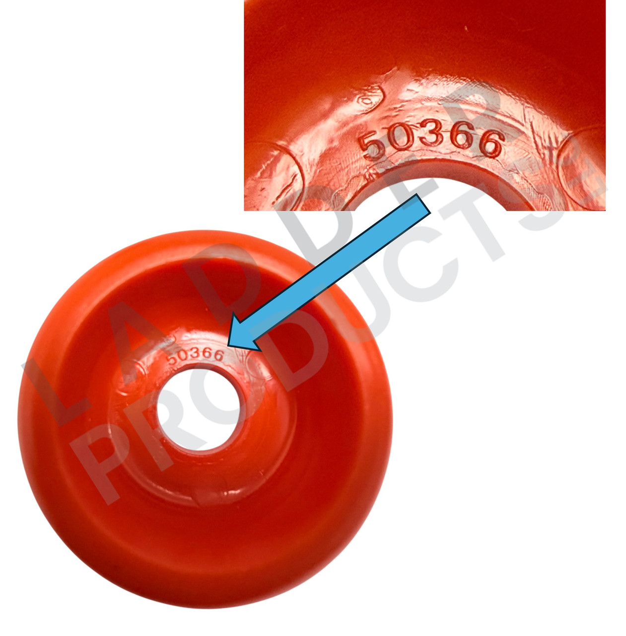 LadderProducts.com | Little Giant Ladder Classic 1A Palm Button with Snap Ring Assembly Kit 30050 50395