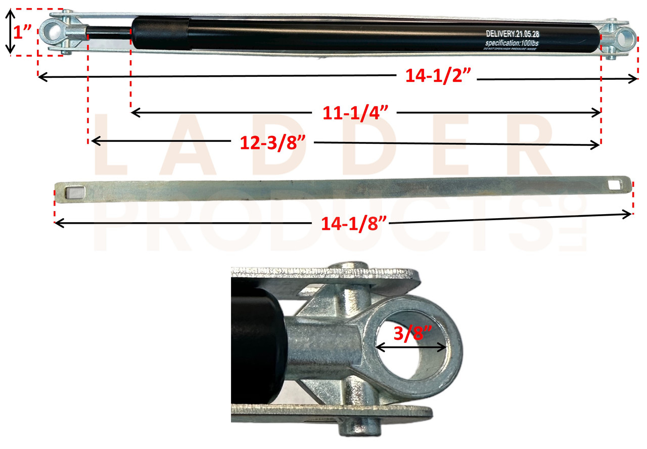 LadderProducts.com | Werner Attic Ladder Standard Strut Kit 36-80