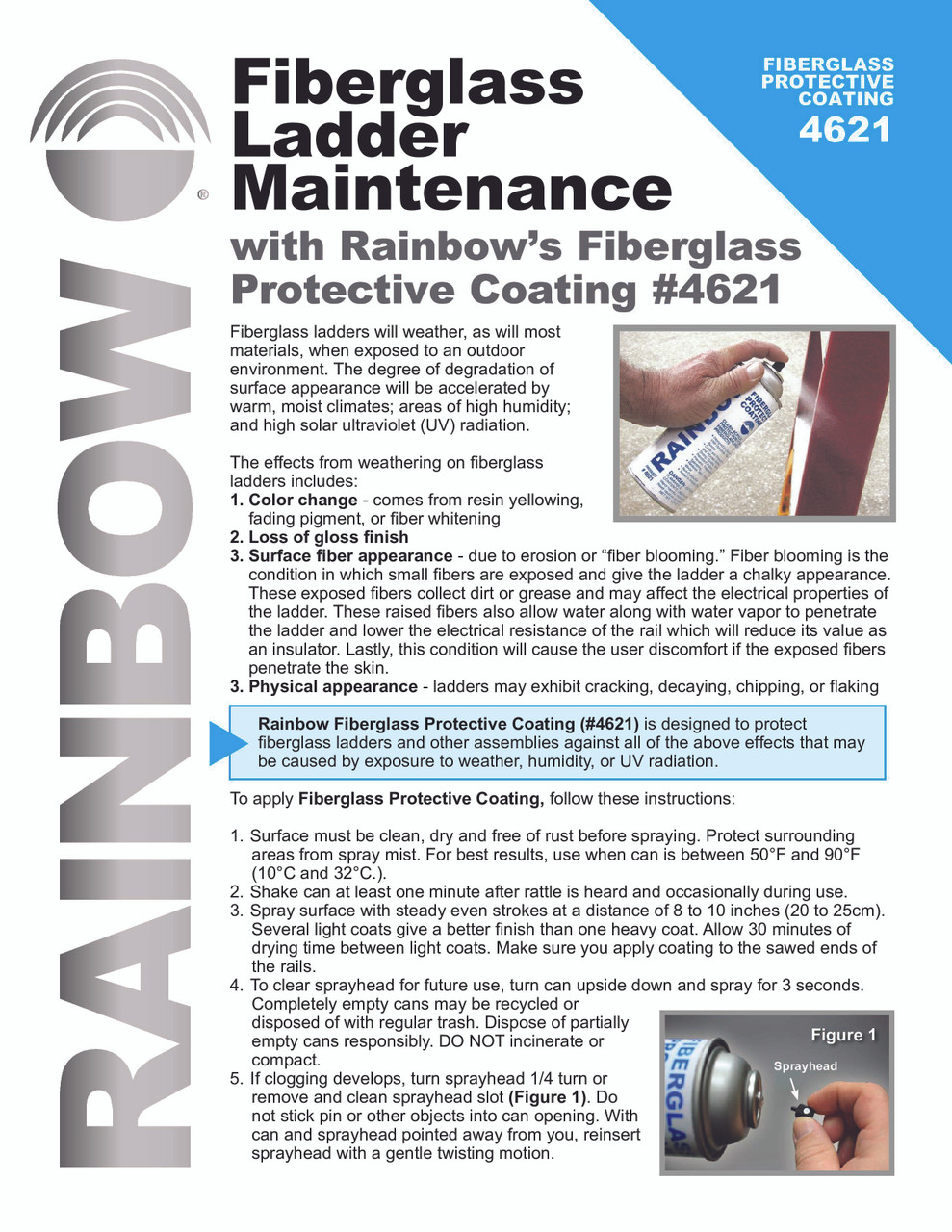 LadderProducts.com | Rainbow Fiberglass Protective Coating Spray Can