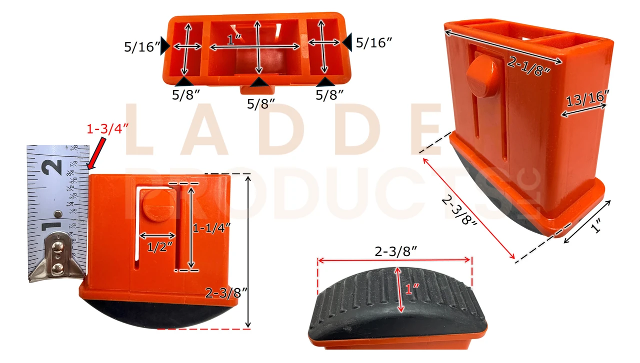 LadderProducts.com | Little Giant Inner Snap-On Foot Replacement Kit 31279