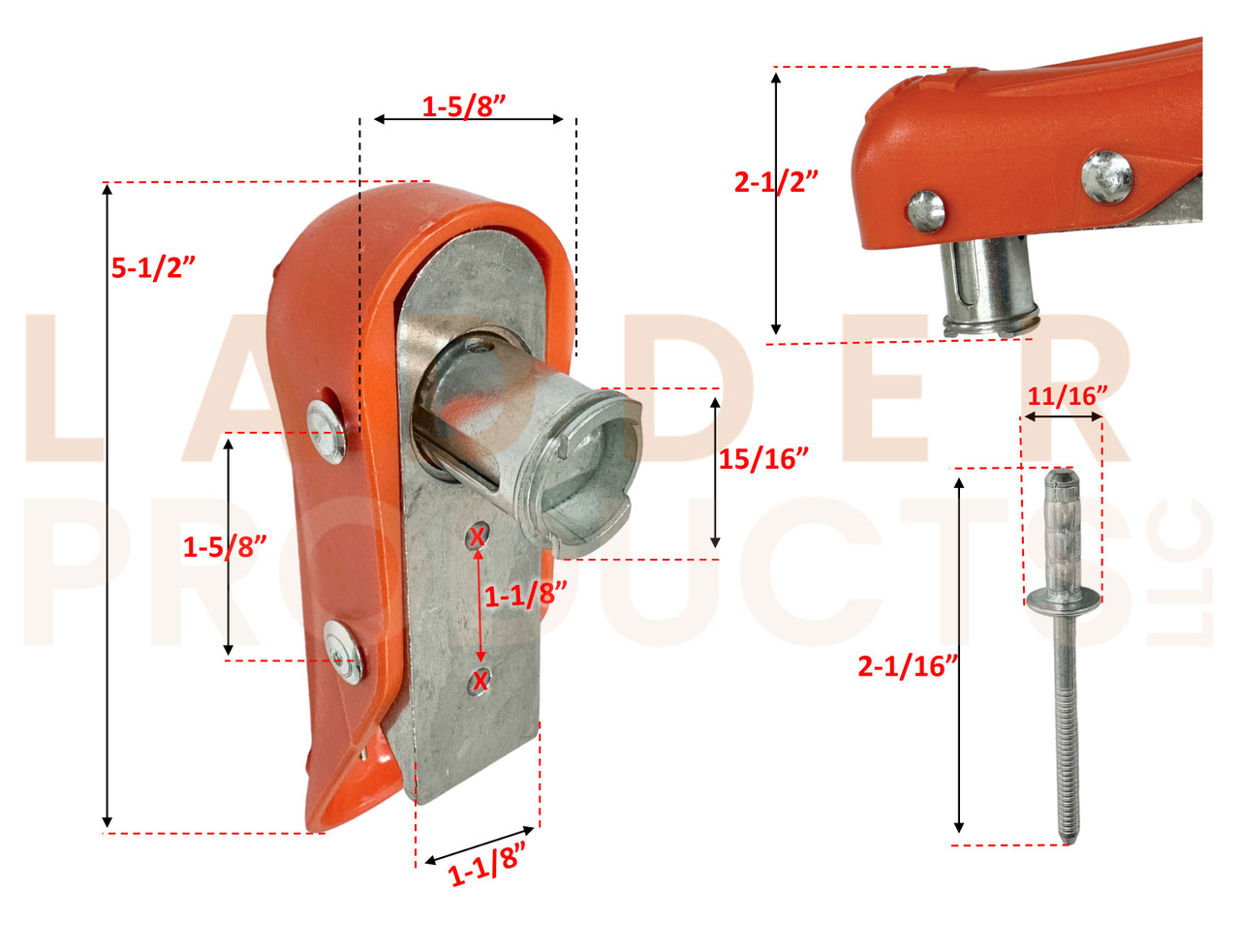 Little Giant Plastic Orange Rock Locks 26902/26903