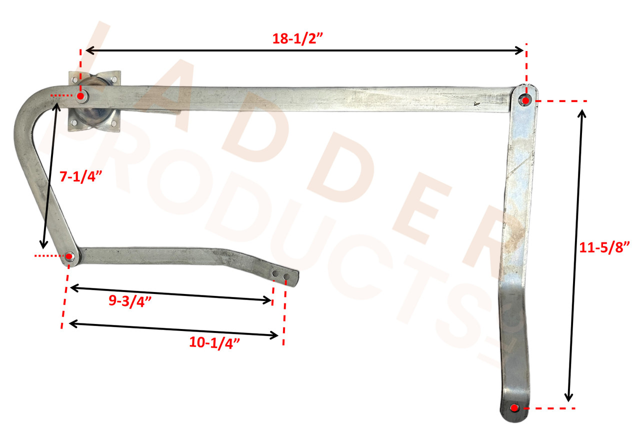 LadderProducts.com | Louisville Attic Ladder Left and Right Power Arm Assembly Hinges Full Kit PR315500-LH&RH