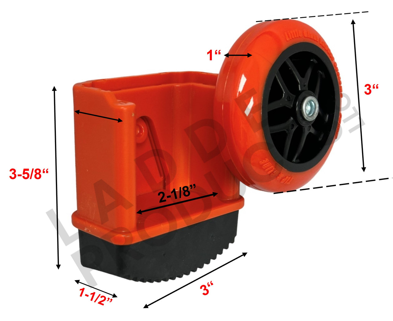 LadderProducts.com | Little Giant Outer Foot With Wheel Kit 54116 54117