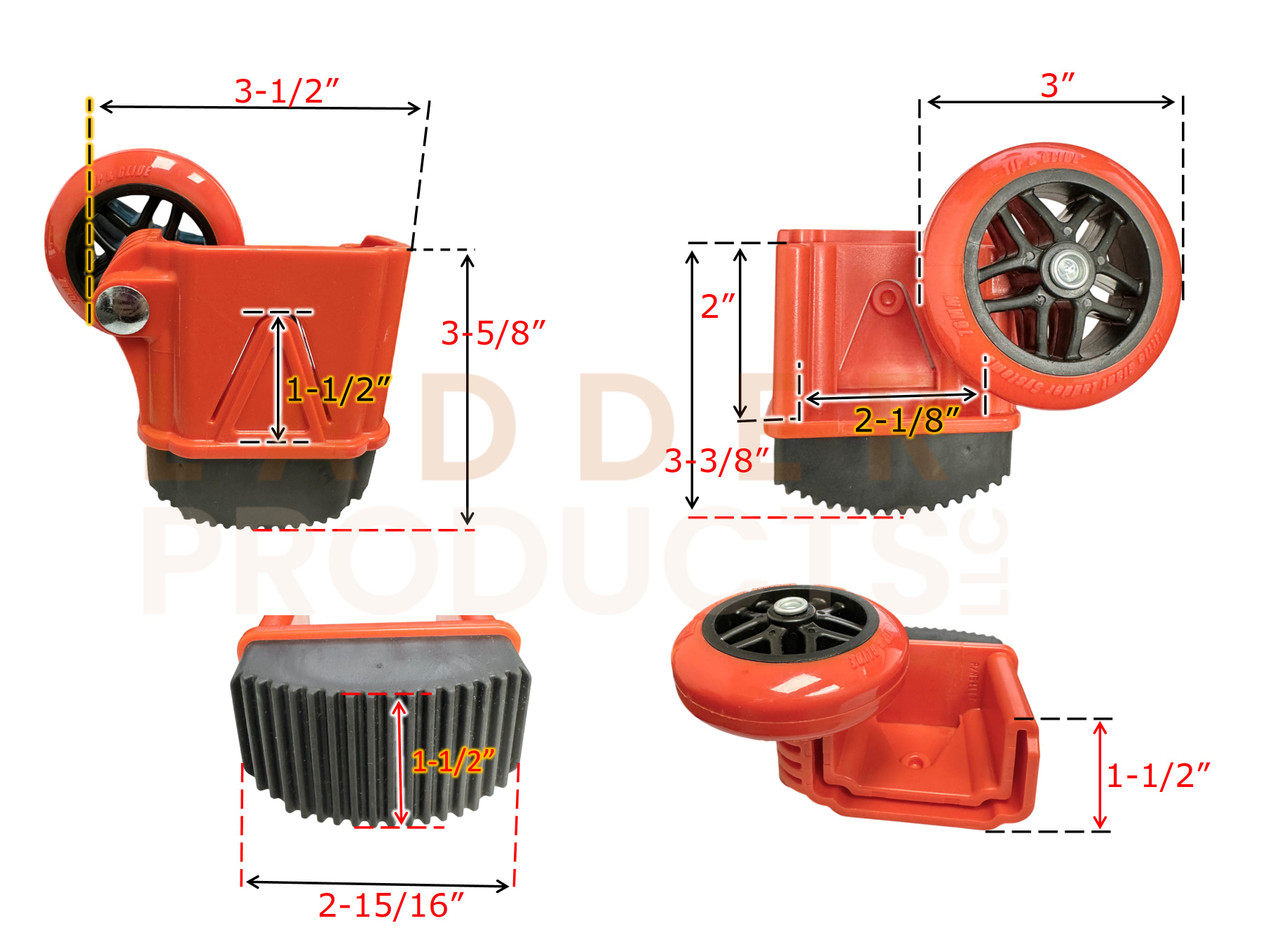 LadderProducts.com | Little Giant Outer Foot With Wheel Kit 54116 54117