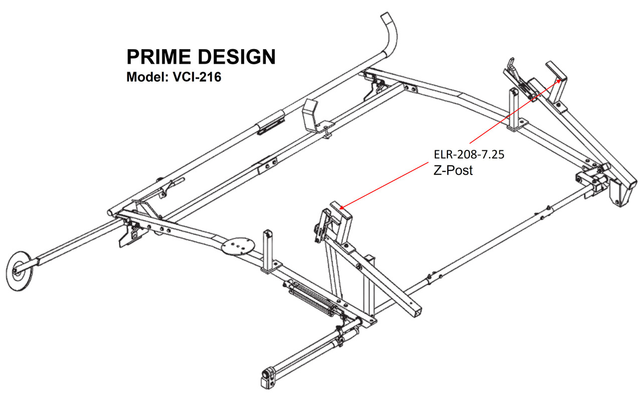 LadderProducts.com | Z-POST for Prime Design ErgoRack VCI-216