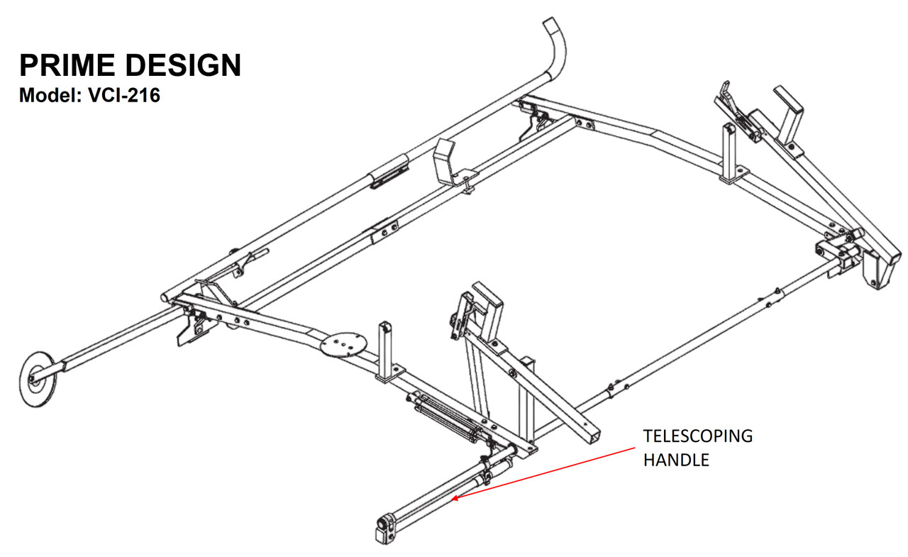 LadderProducts.com | Prime Design ErgoRack Telescoping Handle ELR-811-20