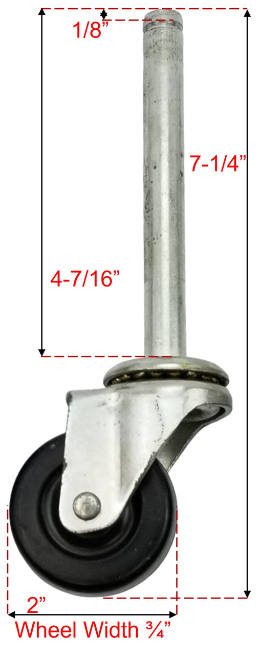 LadderProducts.com | Cotterman Universal 2" Caster Kit SU2539 (4 Pack)