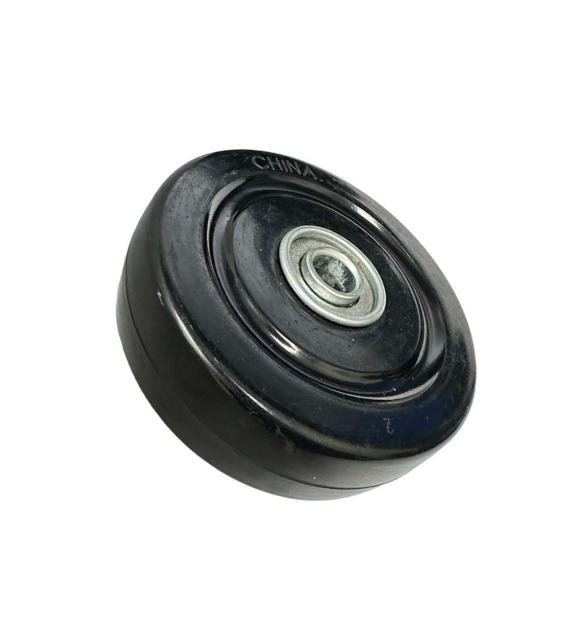 LadderProducts.com | 3-3/4" x 1" Black Wheel with 1/2" Ball Bearing Axle QHRB4H