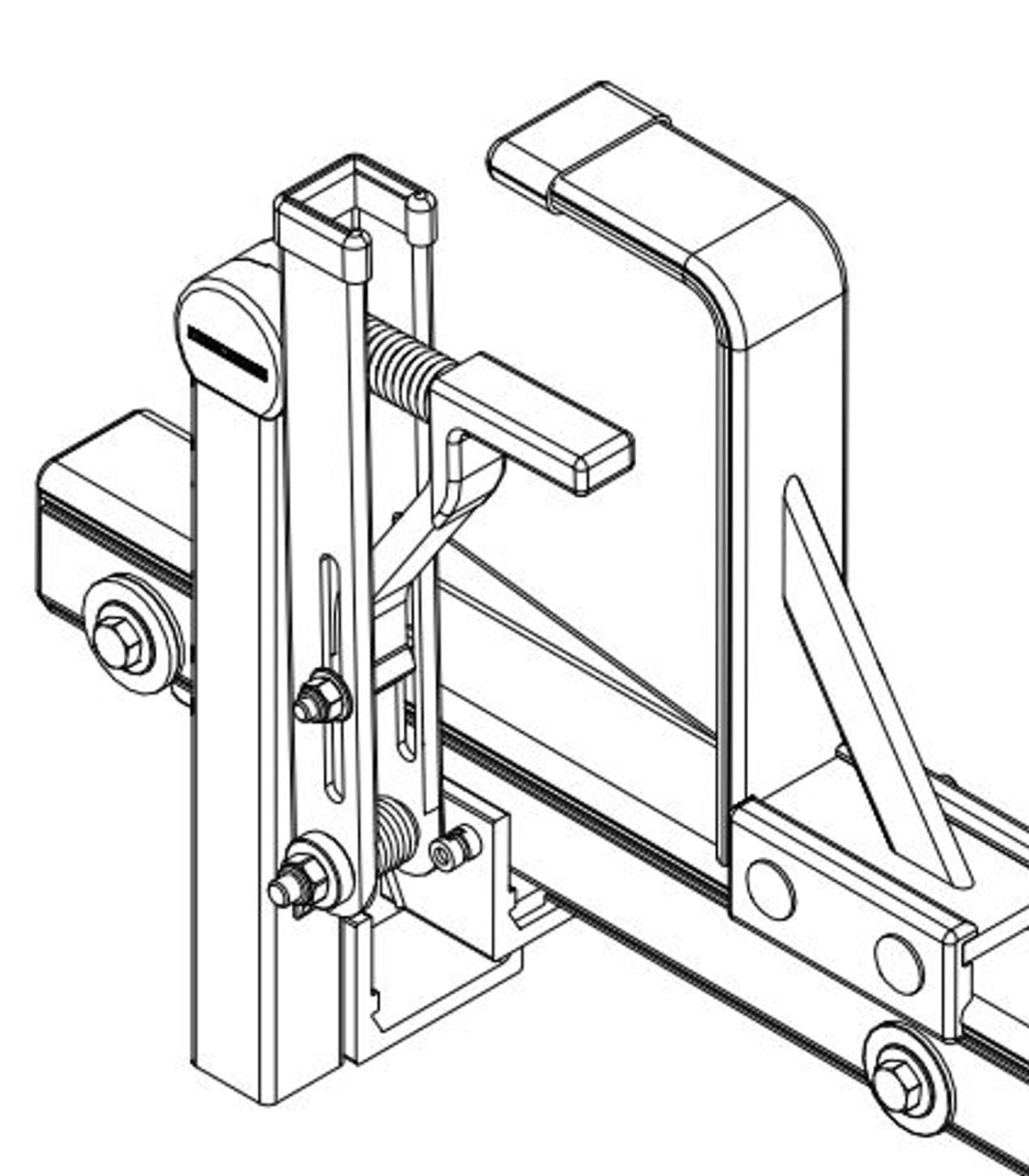 LadderProducts.com | Prime Design ErgoRack Right Hand Auto Clamp Assembly RAC-1071