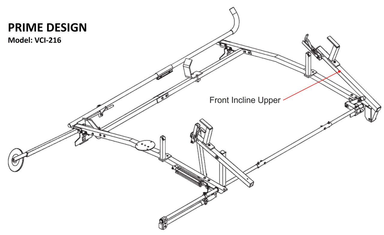 LadderProducts.com | Prime Design ErgoRack Front Incline Upper Arm