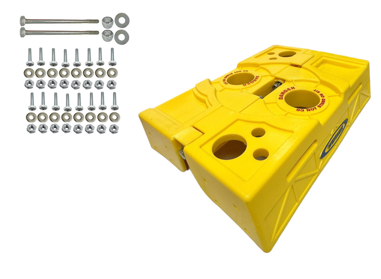 Werner Twin Step Ladder Yellow Top Cap 58789-01