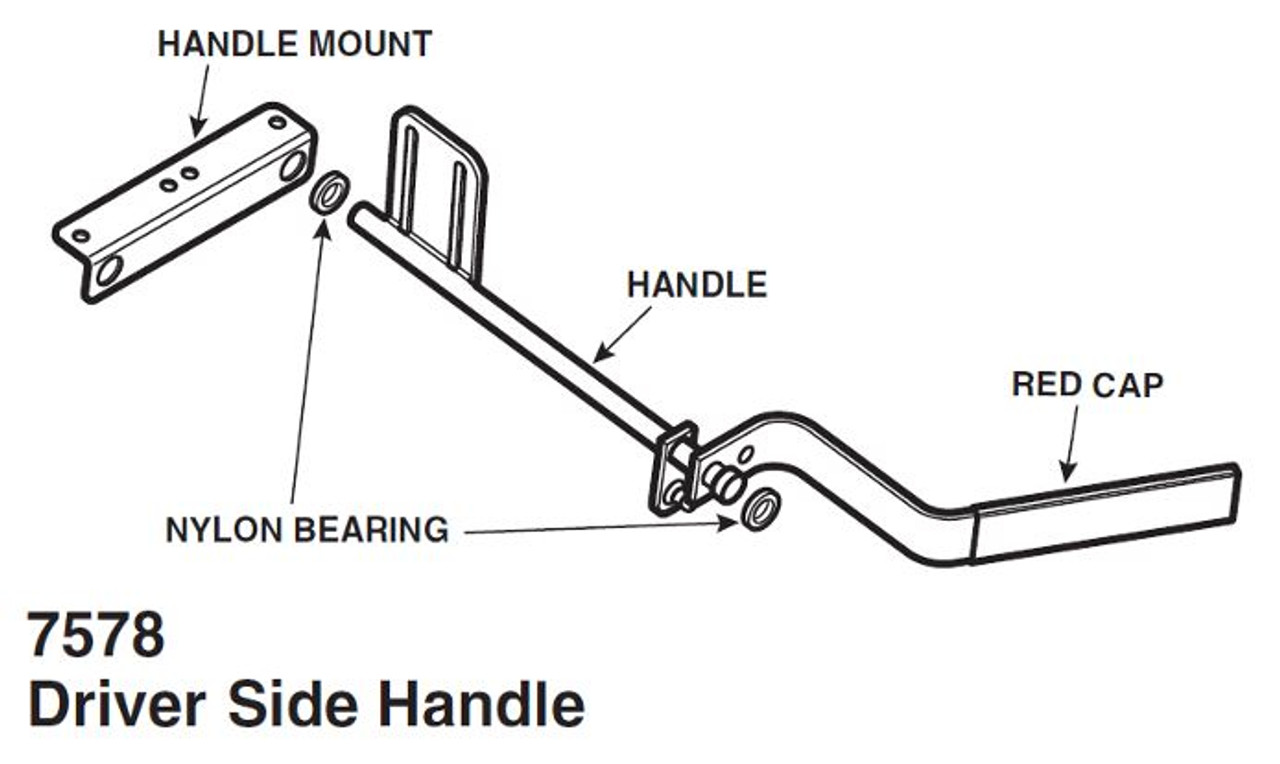 LadderProducts.com | Weather Guard Driver Side Rear Quick Clamp Handle 7578